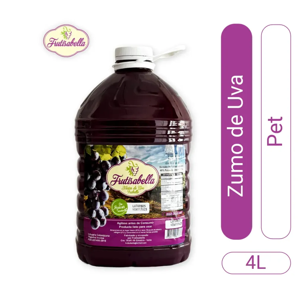 [NEC-UV-4000] Zumo de uva x 4 litros